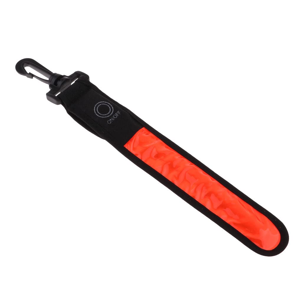 Deevoka LED Backpack Lights with Reflective Strips - USB Rechargeable Safety Lights for Cycling, Running, Hiking & Night Visibility | Waterproof & Adjustable for Backpacks, Jackets & Bikes