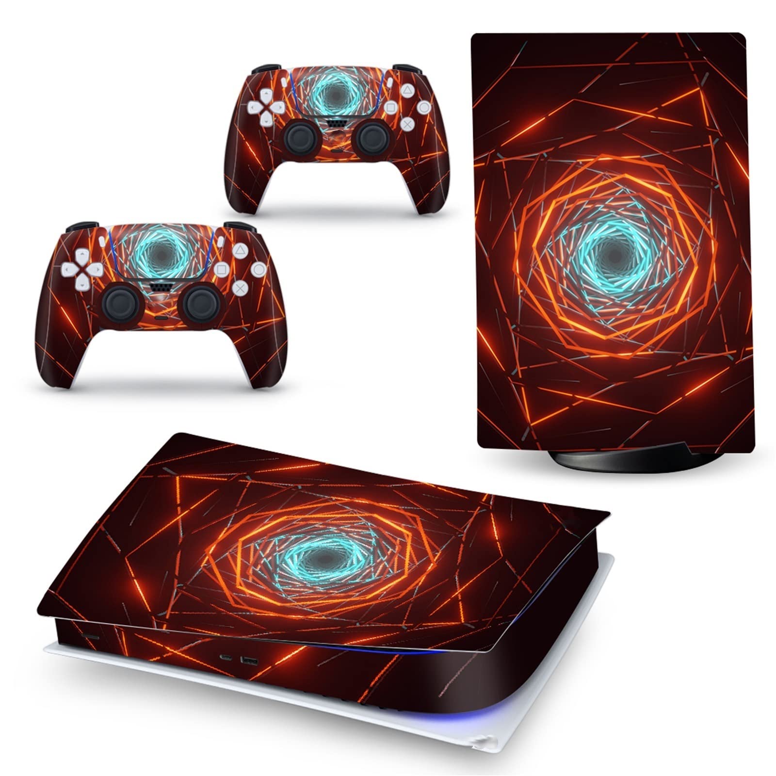 Anime PS5 Disk Edition Console Skin & Controller Vinyl Protector - Scratch-Resistant, Bubble-Free Cover for Gaming Setup | Perfect for Gamers & Anime Fans