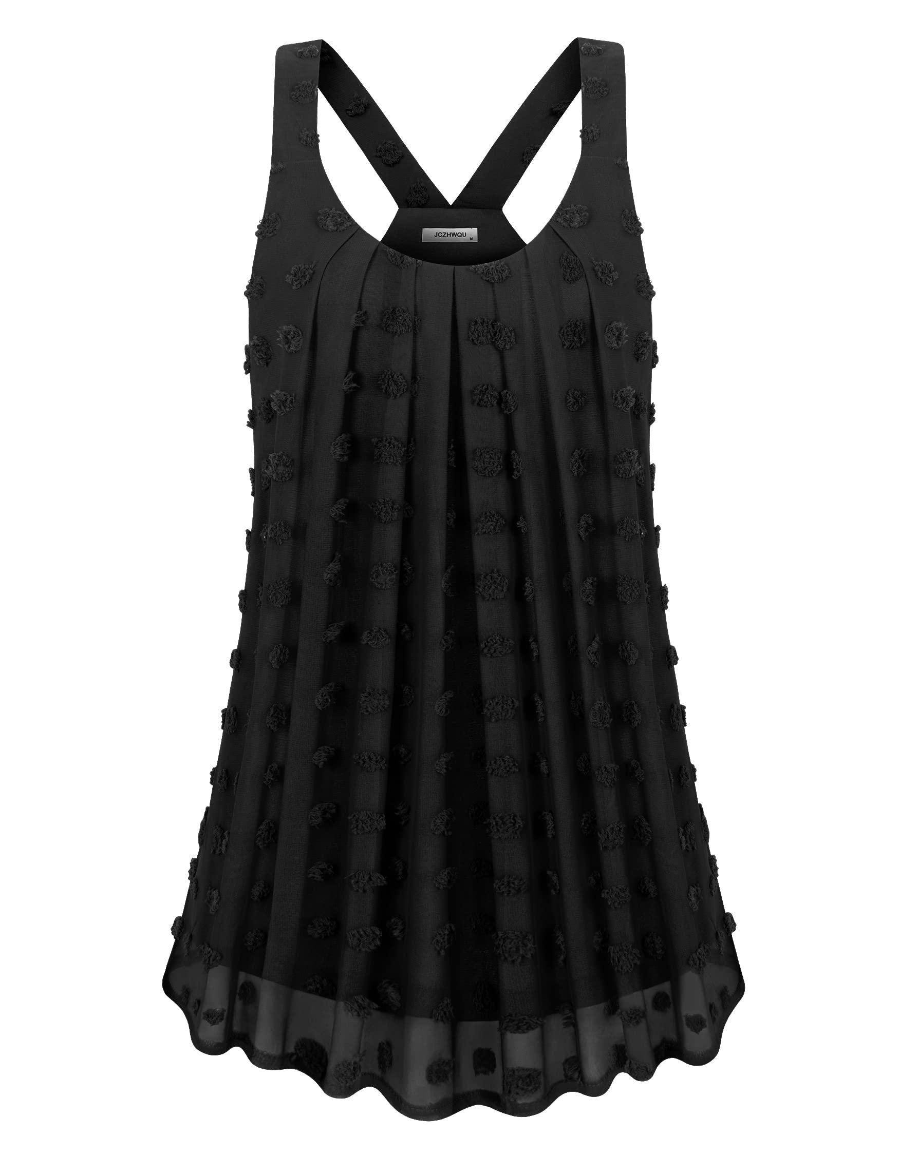 JCZHWQU Women's Cute V-Neck Sleeveless Tank Tops - Summer Casual Wear for Beach, Gym & Everyday Outfits