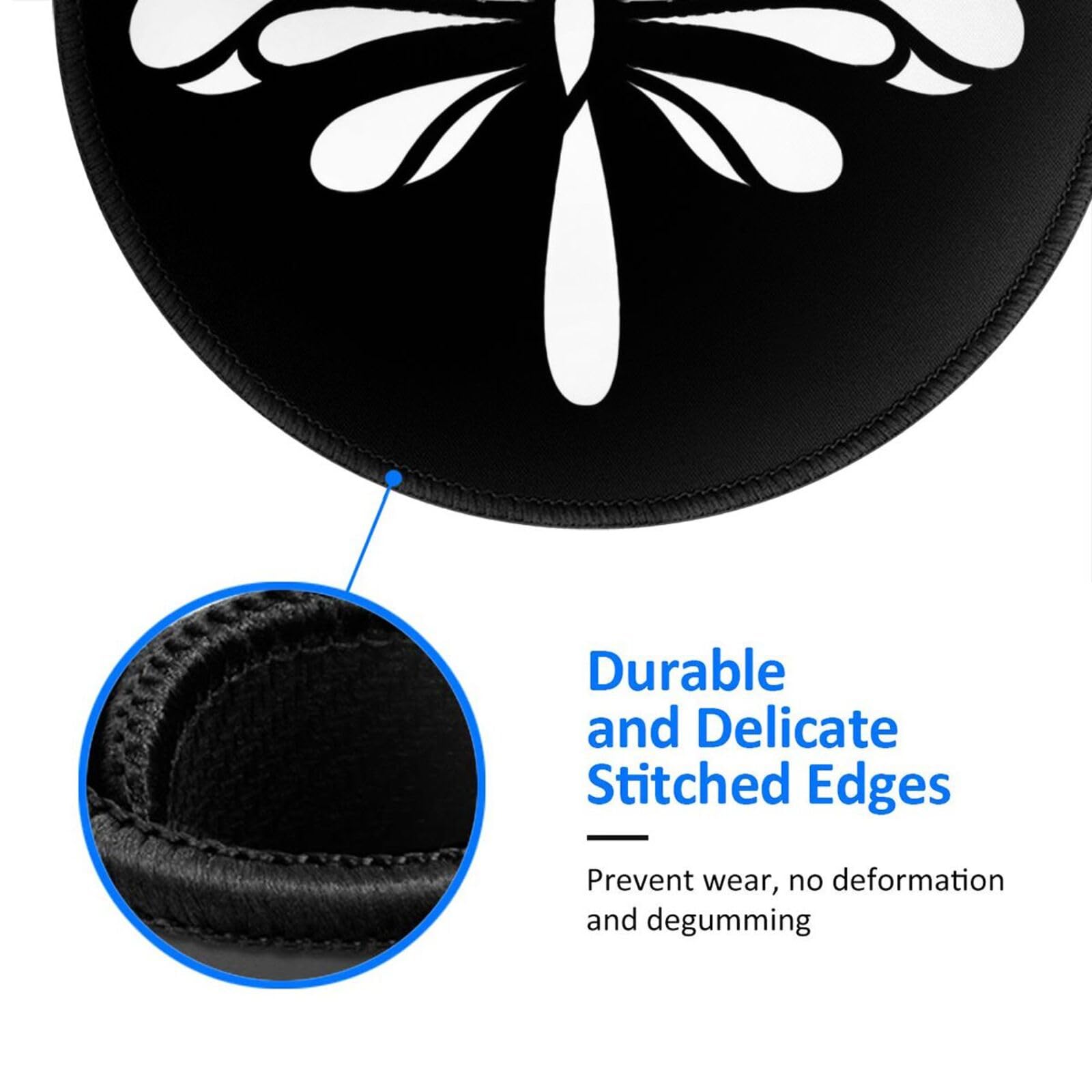 Non-Slip Gaming Mouse Pad with Dragonfly Design - Ergonomic Computer Mouse Mat for PC, Laptop & Office Use - Perfect for Work, Gaming & Daily Computing (Model 2T1697)