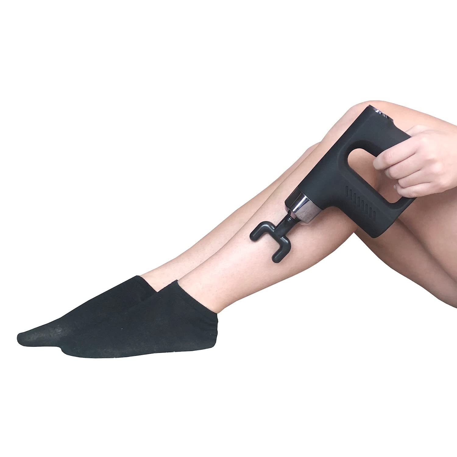 NV-07021 Compact Power Percussion Massager - Portable Deep Tissue Muscle Relief for Back, Neck & Shoulders - Perfect for Home, Office & Travel Use (Black)