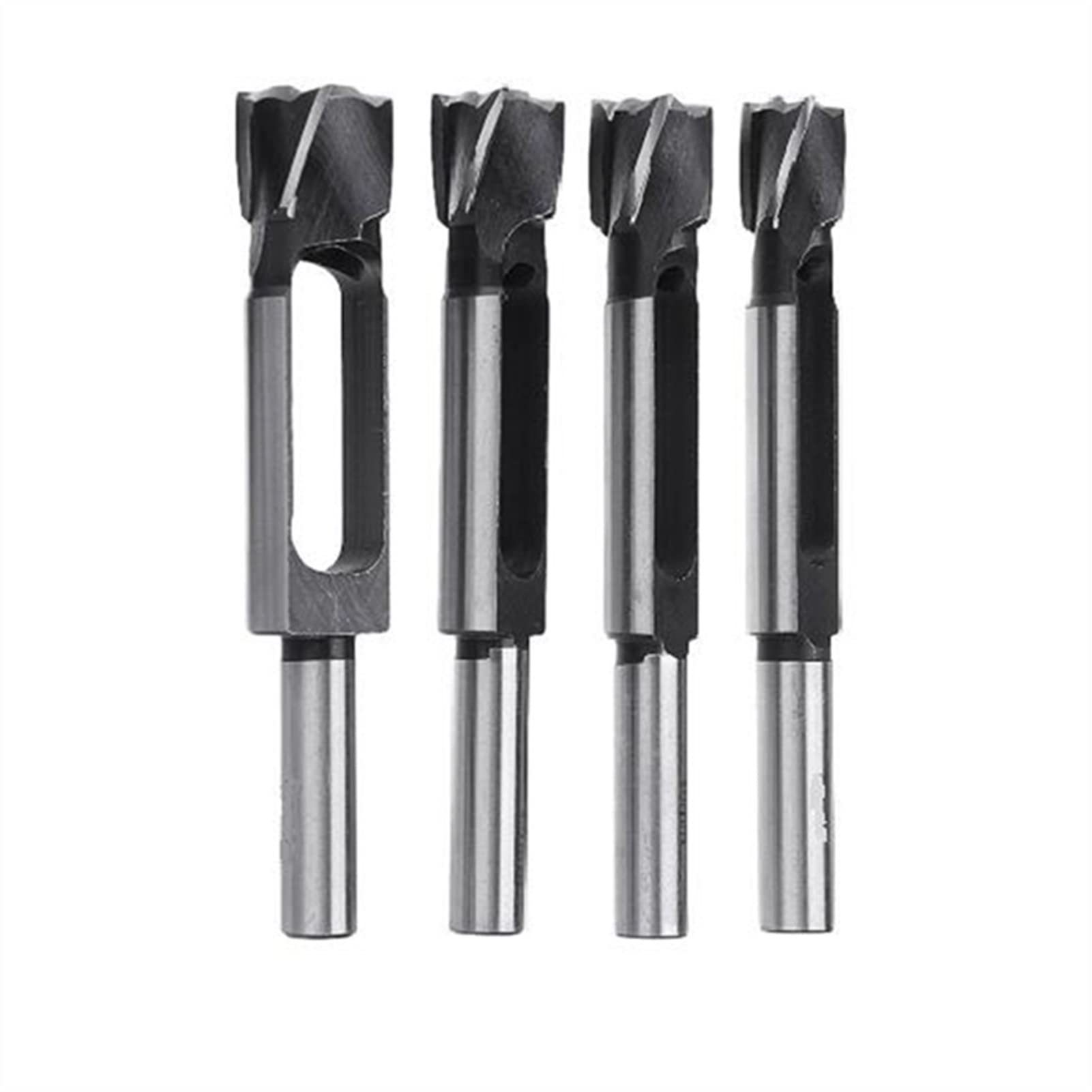 WNAVX 4-Piece Tapered Plug Cutter Set - 8mm 10mm 12mm 15mm Woodworking Drill Bits for Cork & Wood - Perfect for DIY Furniture Repair & Cabinet Making (Color as Shown)