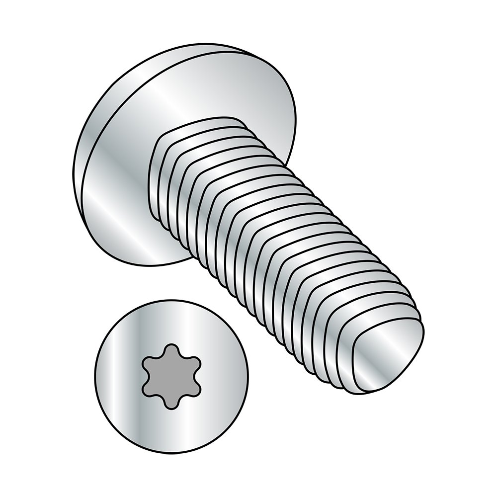 M6-1.0 Steel Thread Rolling Screws (100pcs) - Zinc Plated for Metal Fastening