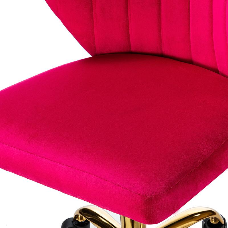 Premium Chandra Velvet Office Chair - Ergonomic Executive Desk Chair with Lumbar Support for Home & Office Workspaces - Comfortable Modern Computer Chair for Long Hours of Sitting