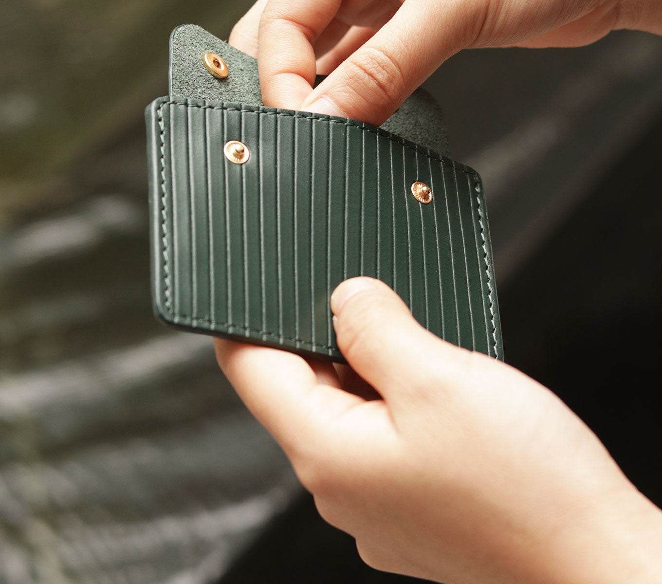 Quinn Card Case - Slim RFID Blocking Leather Wallet for Men & Women | Perfect for Travel, Business & Everyday Use