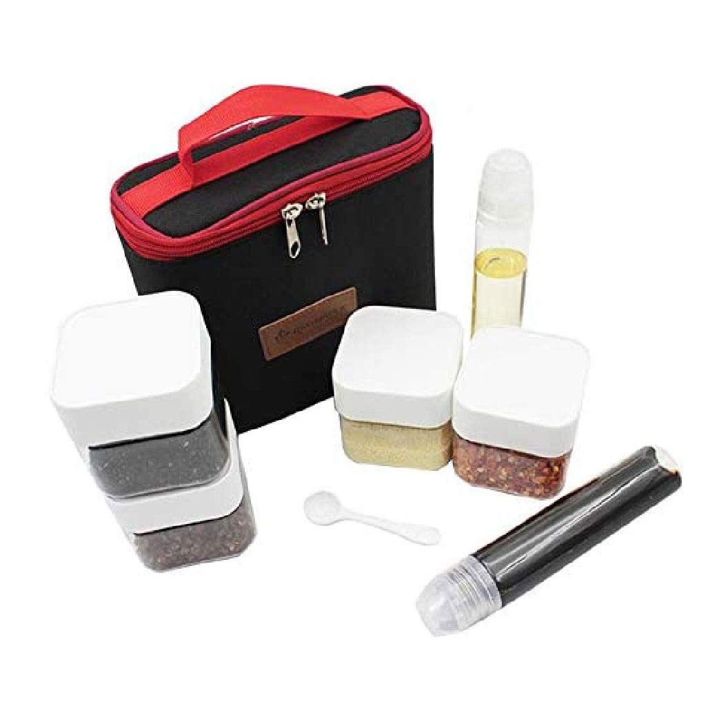 8-Piece Airtight Spice Bottle Set with Lids - Premium Kitchen Seasoning Storage Containers for Herbs, Spices & Seasonings | Perfect for Home Cooking, Baking & Pantry Organization
