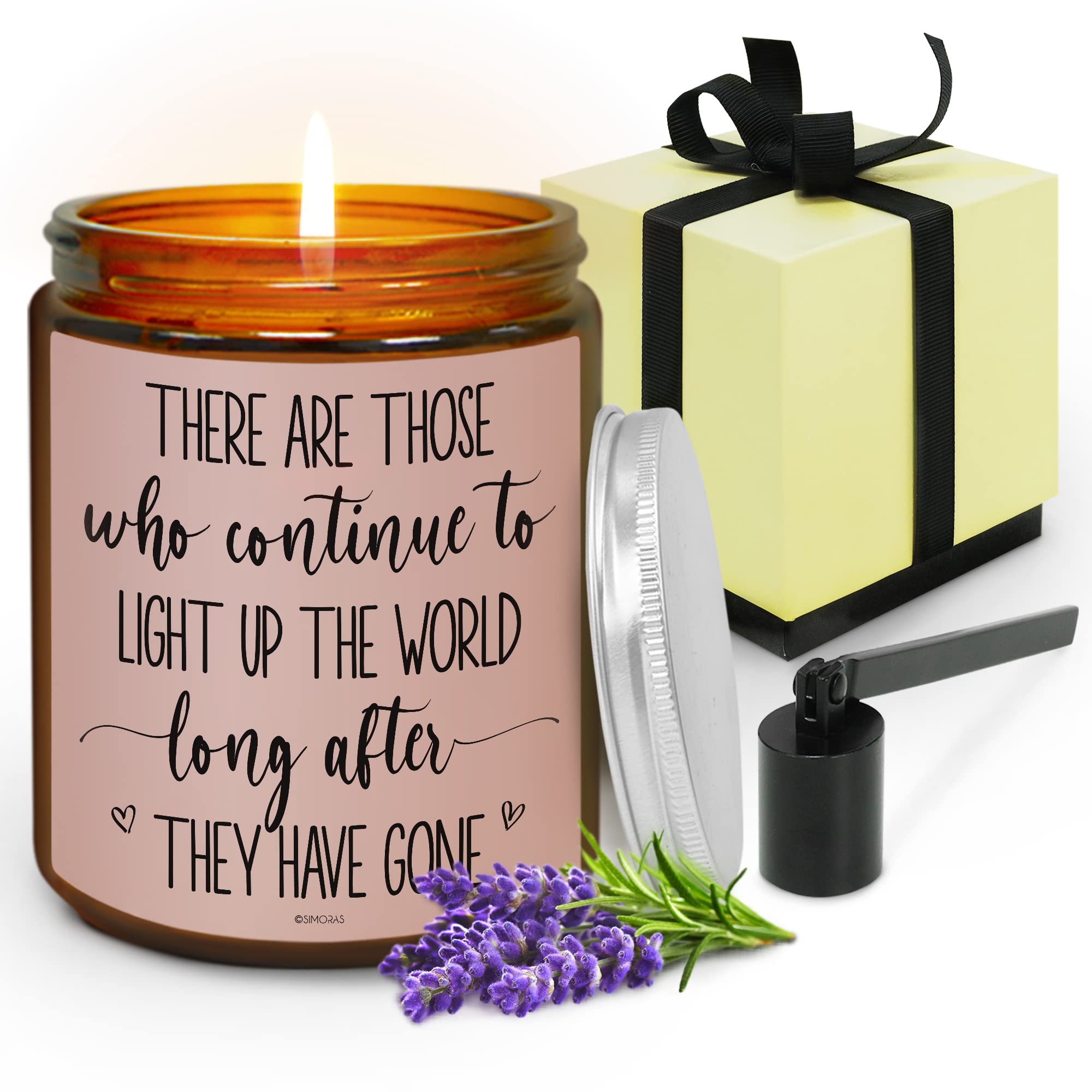 Memorial Candles for Loved Ones - Sympathy Gifts for Loss of Mother, Father, Sister | Bereavement & Condolence Gifts | Pet Memorial Candles for Cat & Dog Loss | Perfect for Funeral, Memorial Service & Home Remembrance