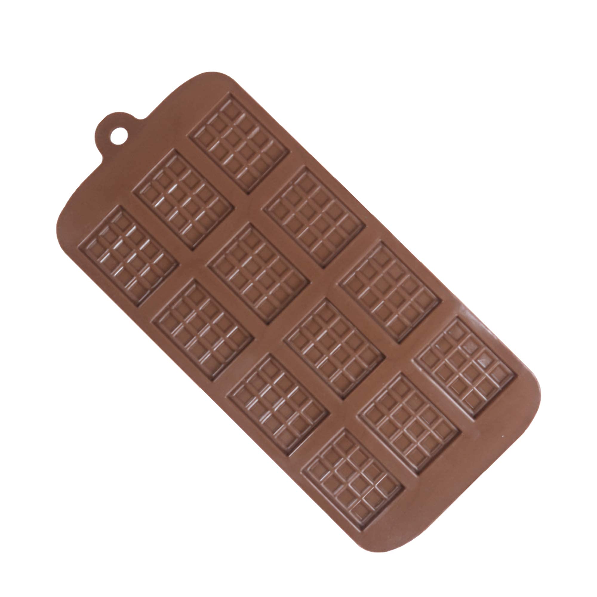 12-Cavity DIY Silicone Chocolate Molds - Non-Stick Break Apart Candy, Protein & Jelly Mold - Premium Baking Tools for Homemade Chocolates, Brownies & Desserts (Perfect for Valentine's, Holidays & Party Treats)