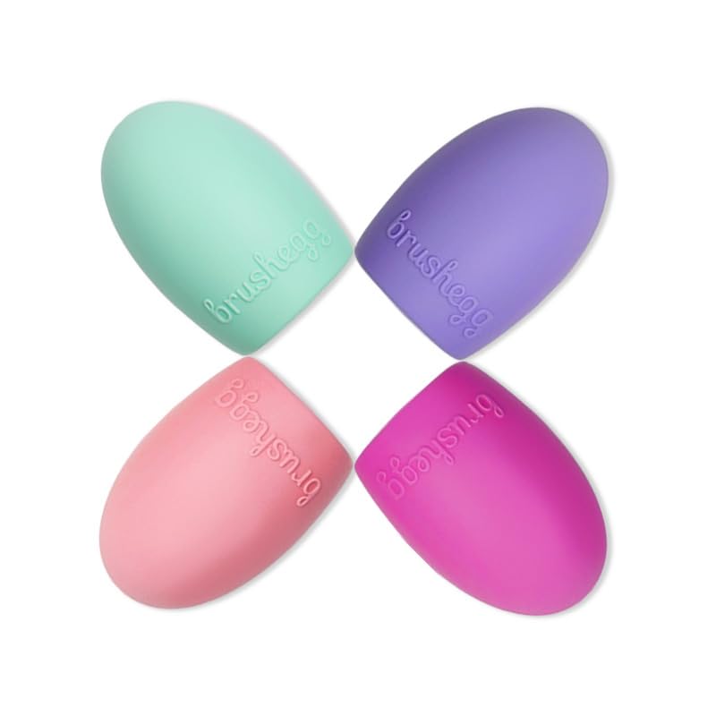 Eco-Friendly Silicone Makeup Brush Cleaner Pad - Reusable Scrubber for Cosmetics Brushes, Multicolor (Small, 1 Pack) | Perfect for Daily Makeup Brush Cleaning & Travel Beauty Essentials