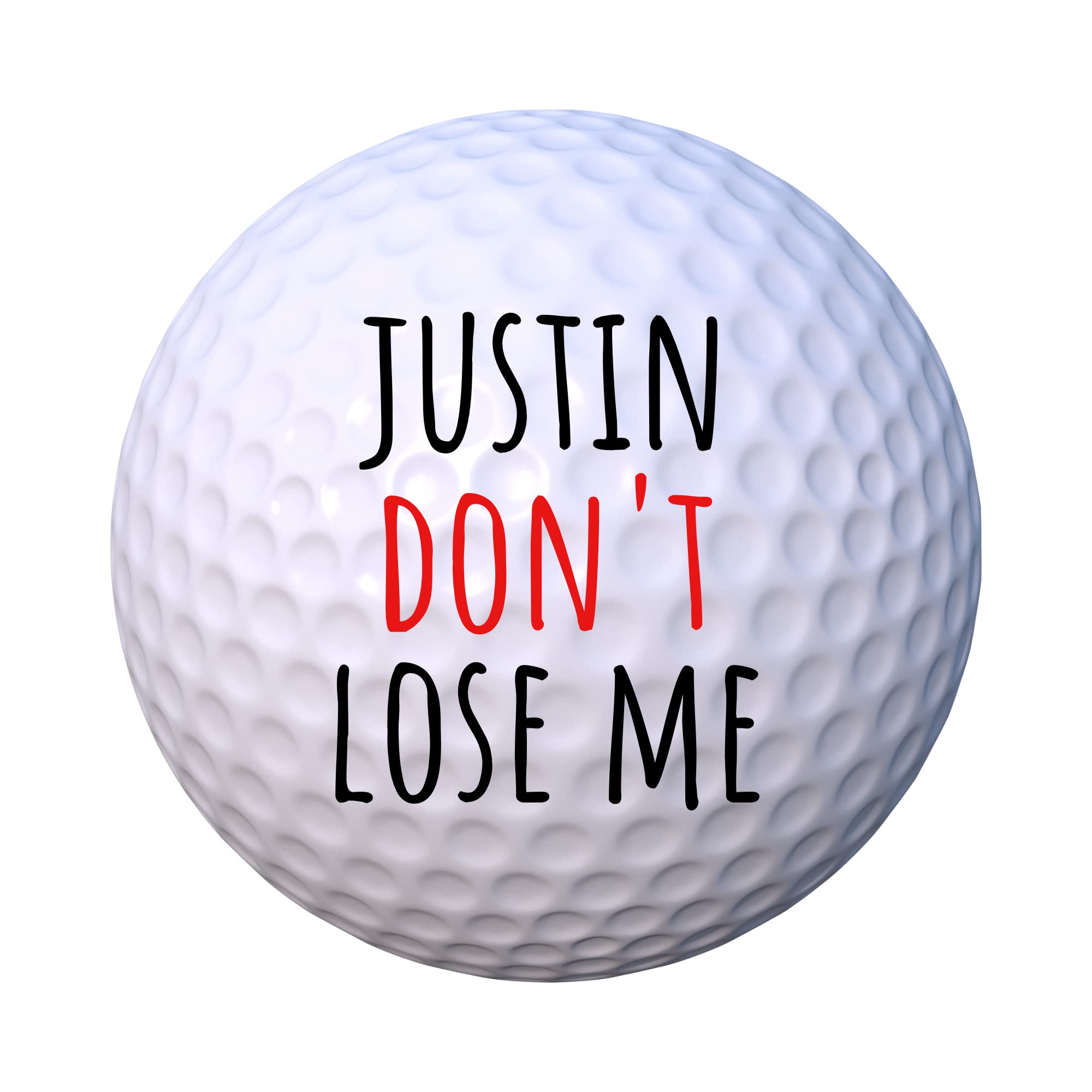 Custom Funny Golf Balls - Personalized Color Printed Golf Balls for Men | Unique Christmas & Birthday Gifts for Golf Lovers | Perfect for Golf Tournaments, Office Gifts & Pranks (1 Ball)