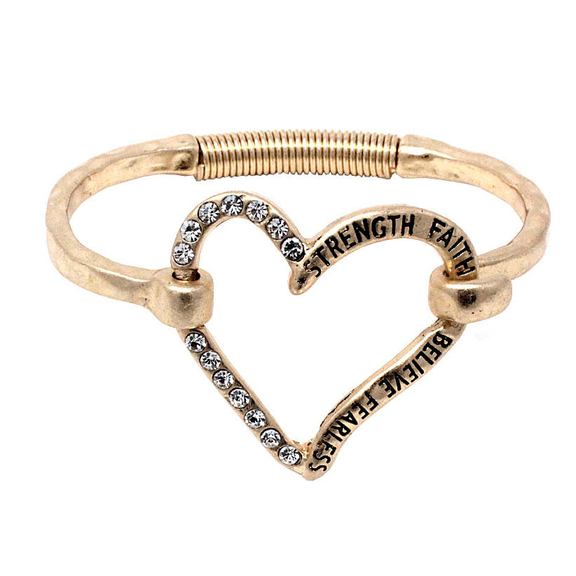 14K Gold Heart Bracelet for Women - Elegant & Dainty Jewelry Gift for Her - Perfect for Valentine's Day, Anniversary & Romantic Occasions