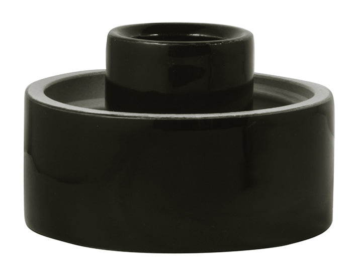 Porcelain Lamp Socket Black Straight IP20 - Durable & Stylish Lighting Fixture for Home, Office, and Outdoor Use