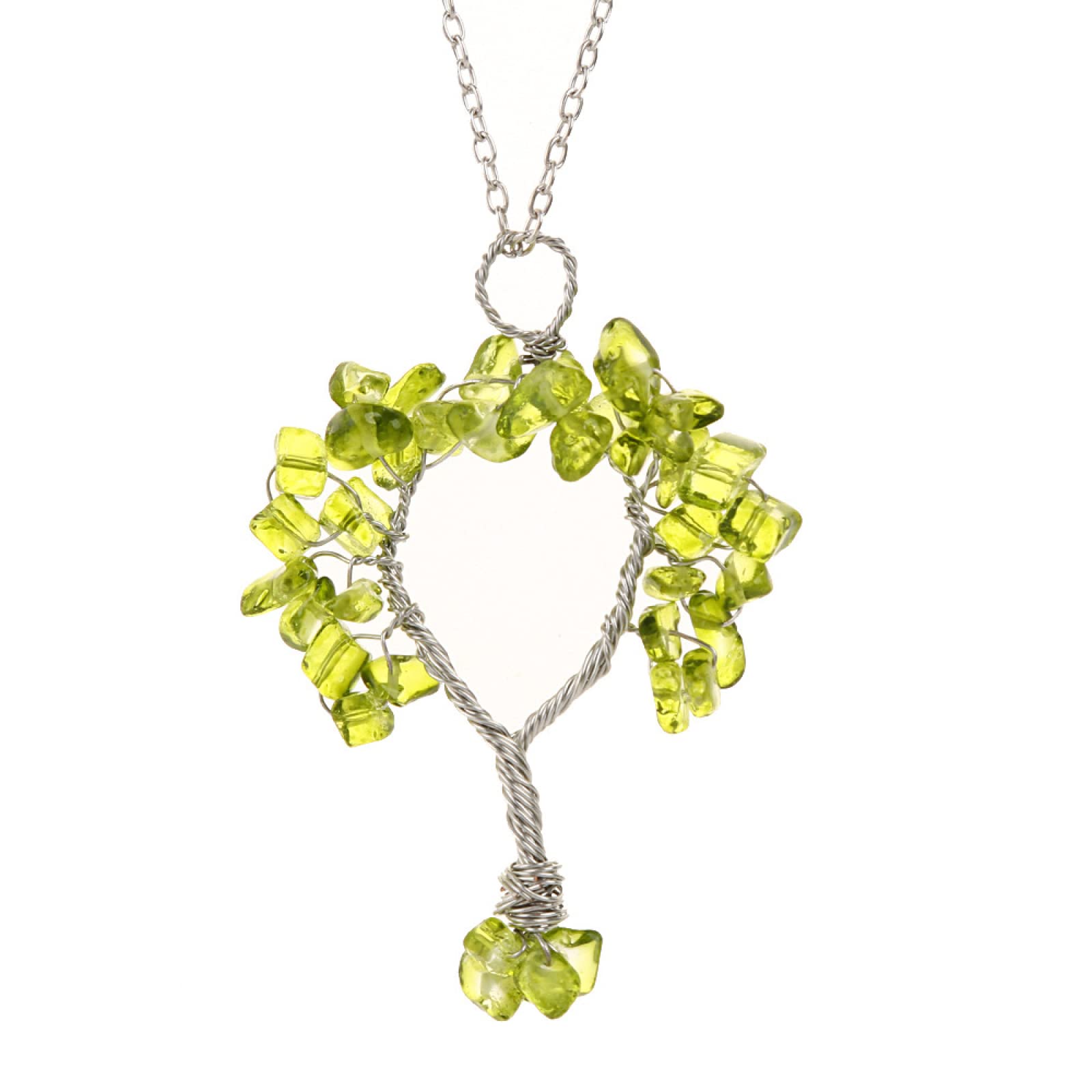 Handmade Tree of Life Pendant Necklace - Natural Redstone, Fluorite & Aventurine Gemstone Jewelry for Women | Spiritual Healing, Meditation & Gift Giving