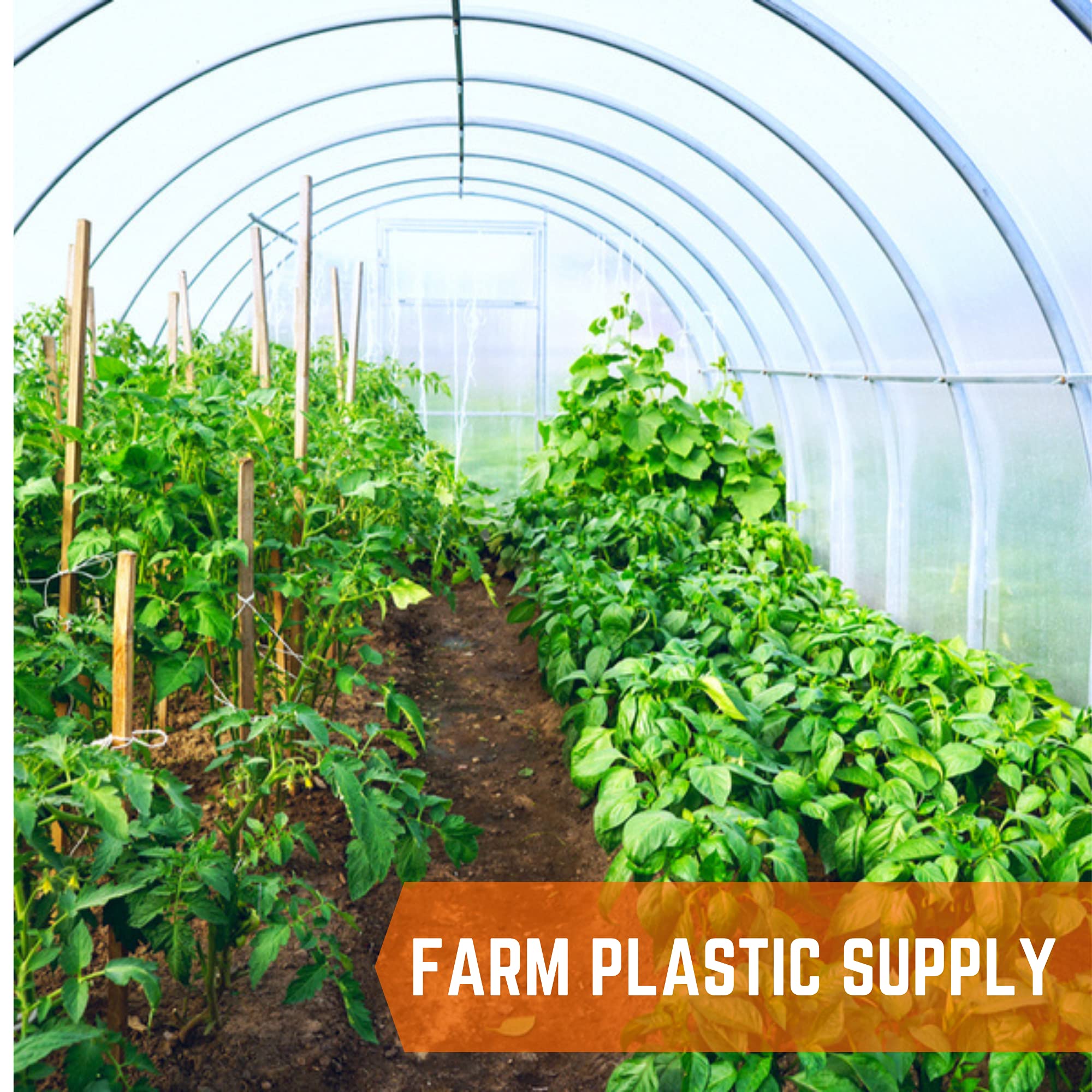 20 Pack White ABS Greenhouse Clamps - 4