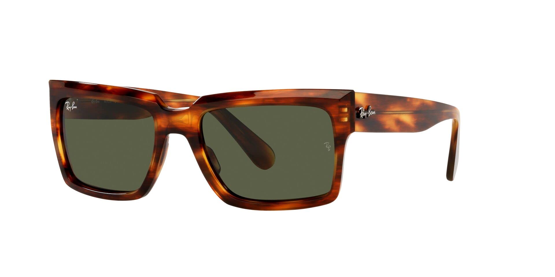 Ray-Ban RB2191 Inverness Rectangular Polarized Sunglasses for Men & Women - UV Protection, Classic Aviator Style - Perfect for Driving, Beach & Outdoor Activities