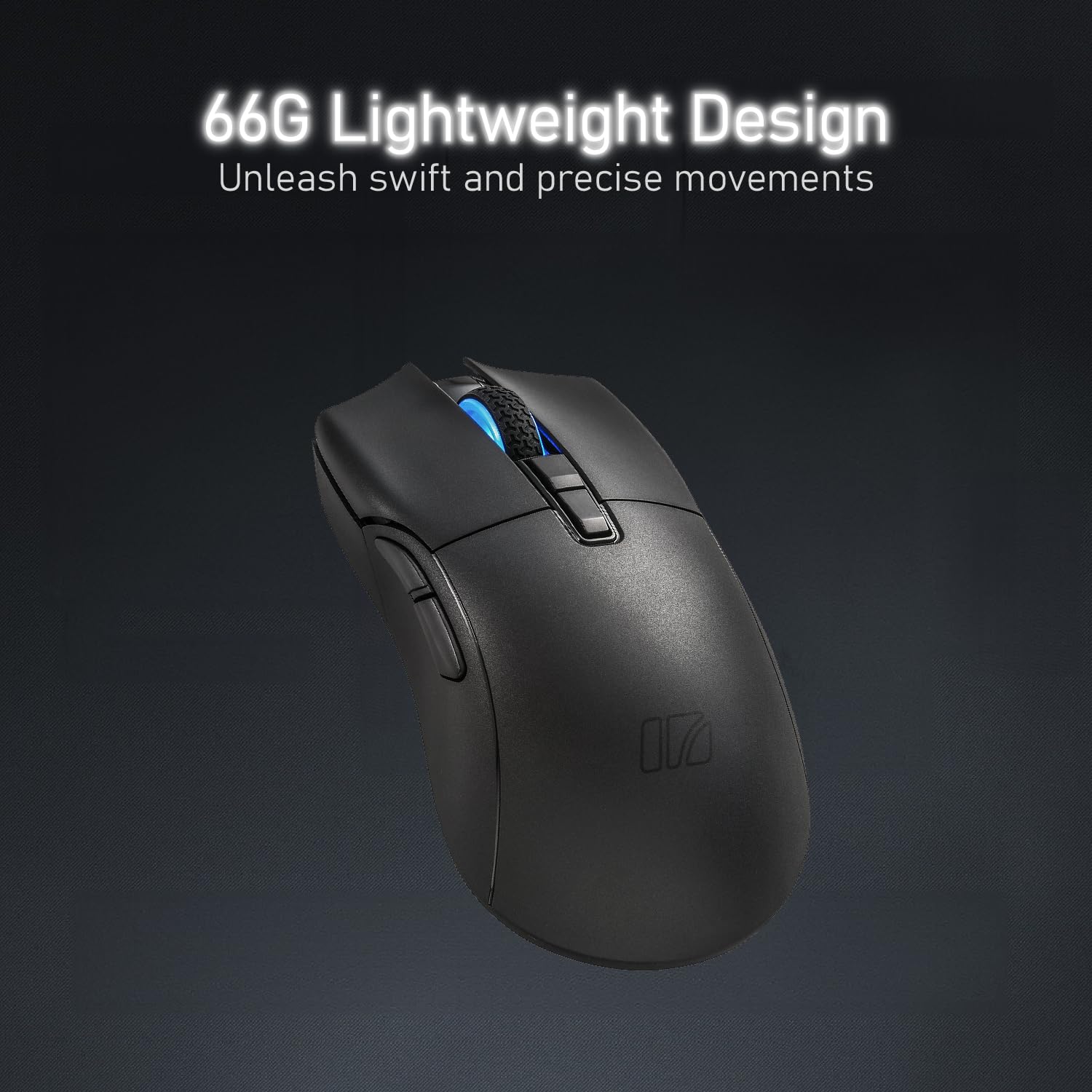 iRocks M31R Wireless Gaming Mouse - Triple Mode 2.4G/Bluetooth/USB-C Detachable Cable, Kailh GM8.0 Switches, PixArt PAW3395 Sensor, 26000 DPI - Black | Perfect for FPS, MOBA & PC Gaming at Home or Office