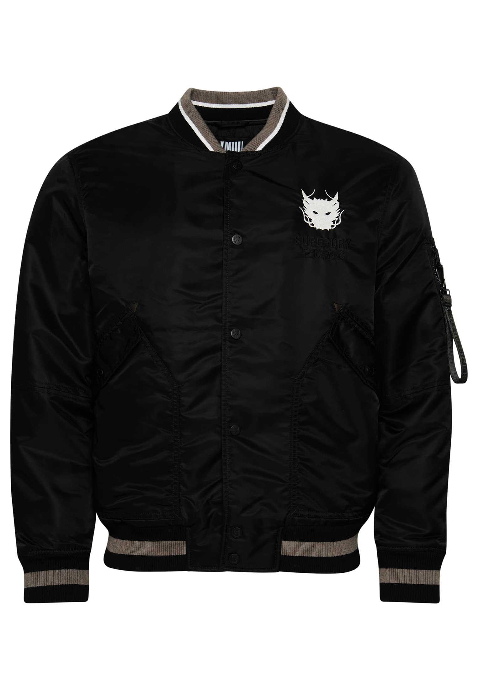 Superdry Men's & Women's Oversized MA-1 Bomber Jacket | Unisex Military Style Coat for Casual & Streetwear Fashion | Perfect for Urban Outfits & Night Out Looks