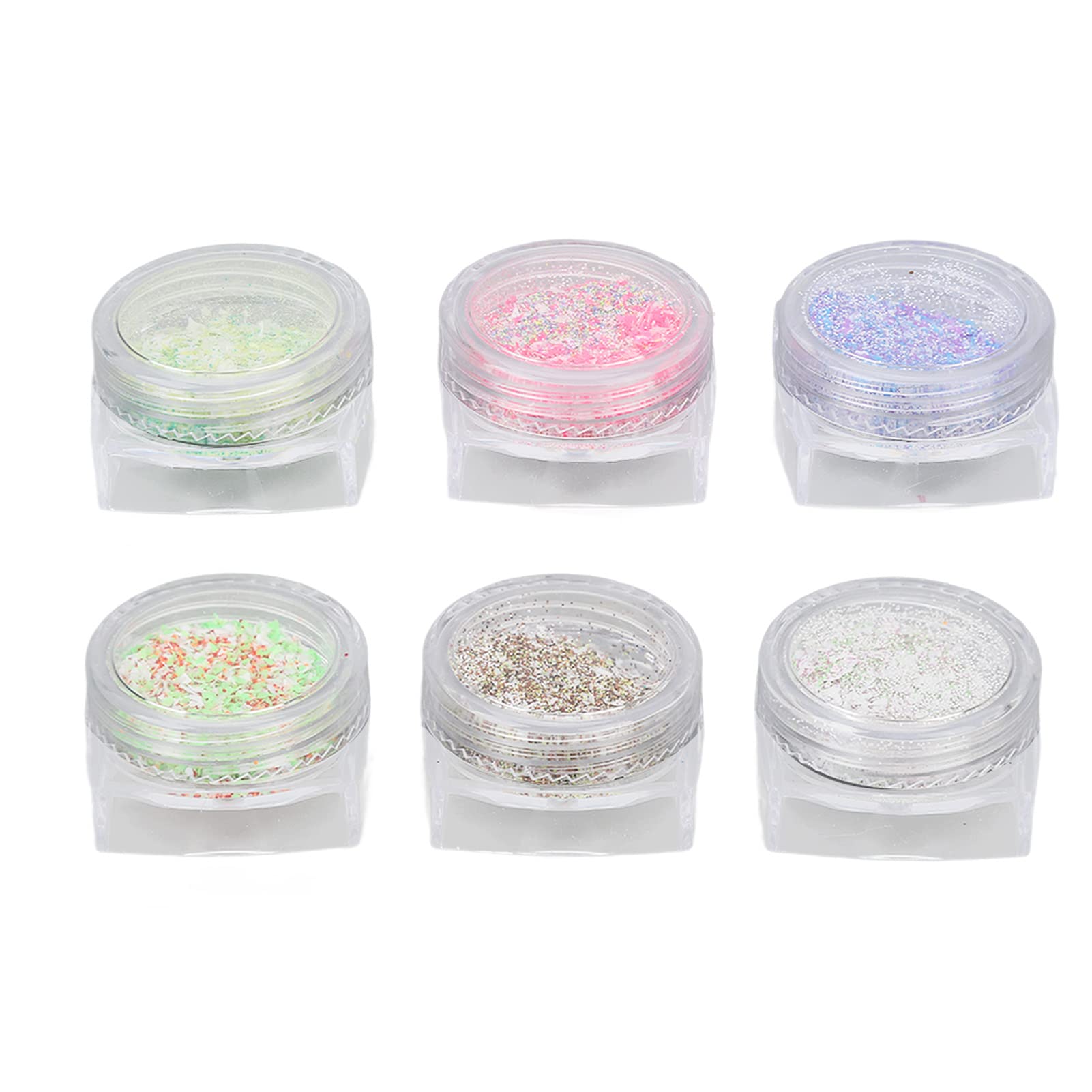 Ubersweet® Mixed Color Fine Nail Art Glitter Powder - Professional Salon Quality Nail Glitter for Manicure, Pedicure, DIY Nail Designs & Acrylic Nail Art - Perfect for Parties, Weddings & Special Occasions