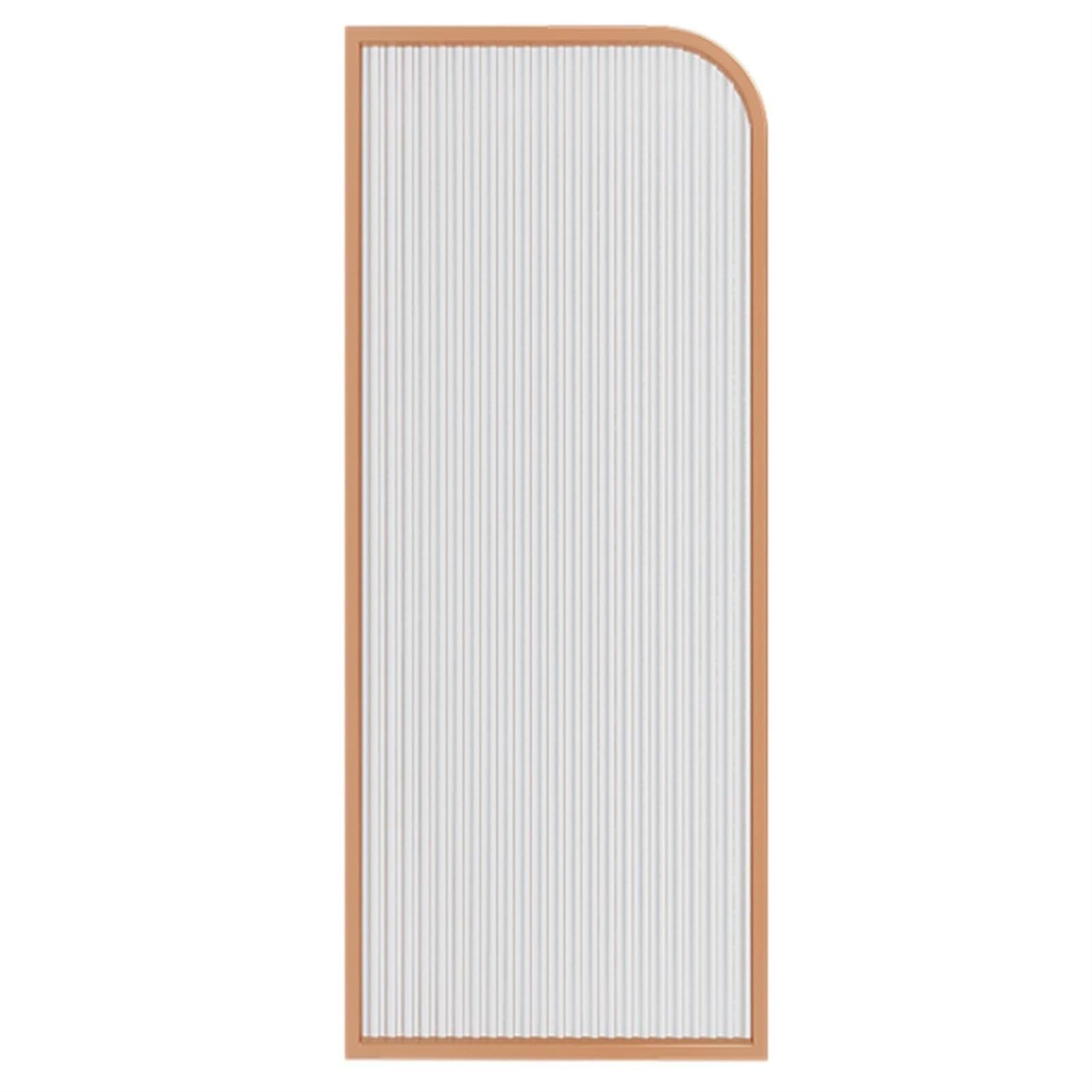 Wall-Mounted Men's Urinal Privacy Screen - Tempered Glass Toilet Partition for Public Restrooms - Decorative Urinal Divider for Schools, Restaurants & Offices - Rose Gold Finish (Ideal for High-Traffic Commercial Spaces)