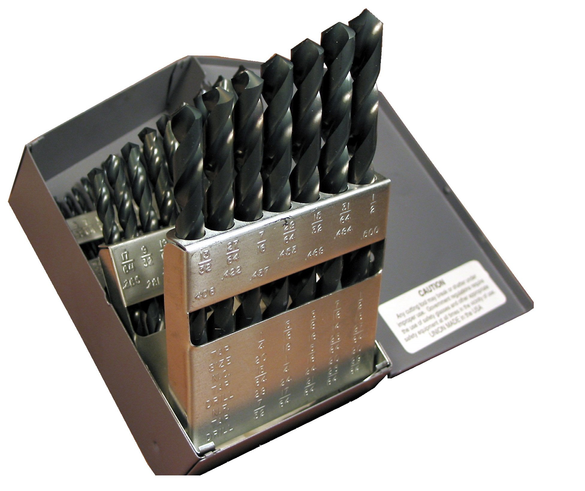 Viking 06103 29-Piece Black Oxide HSS Jobber Drill Bit Set with 118° Point for Metal, Wood & Plastic Drilling - Perfect for DIY, Construction & Professional Use