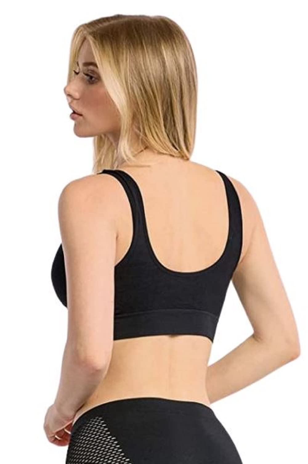 Best Women's 6-Pack Sports Bras - High Support, Moisture Wicking & Comfortable for Yoga, Running, Gym Workouts & Active Lifestyles