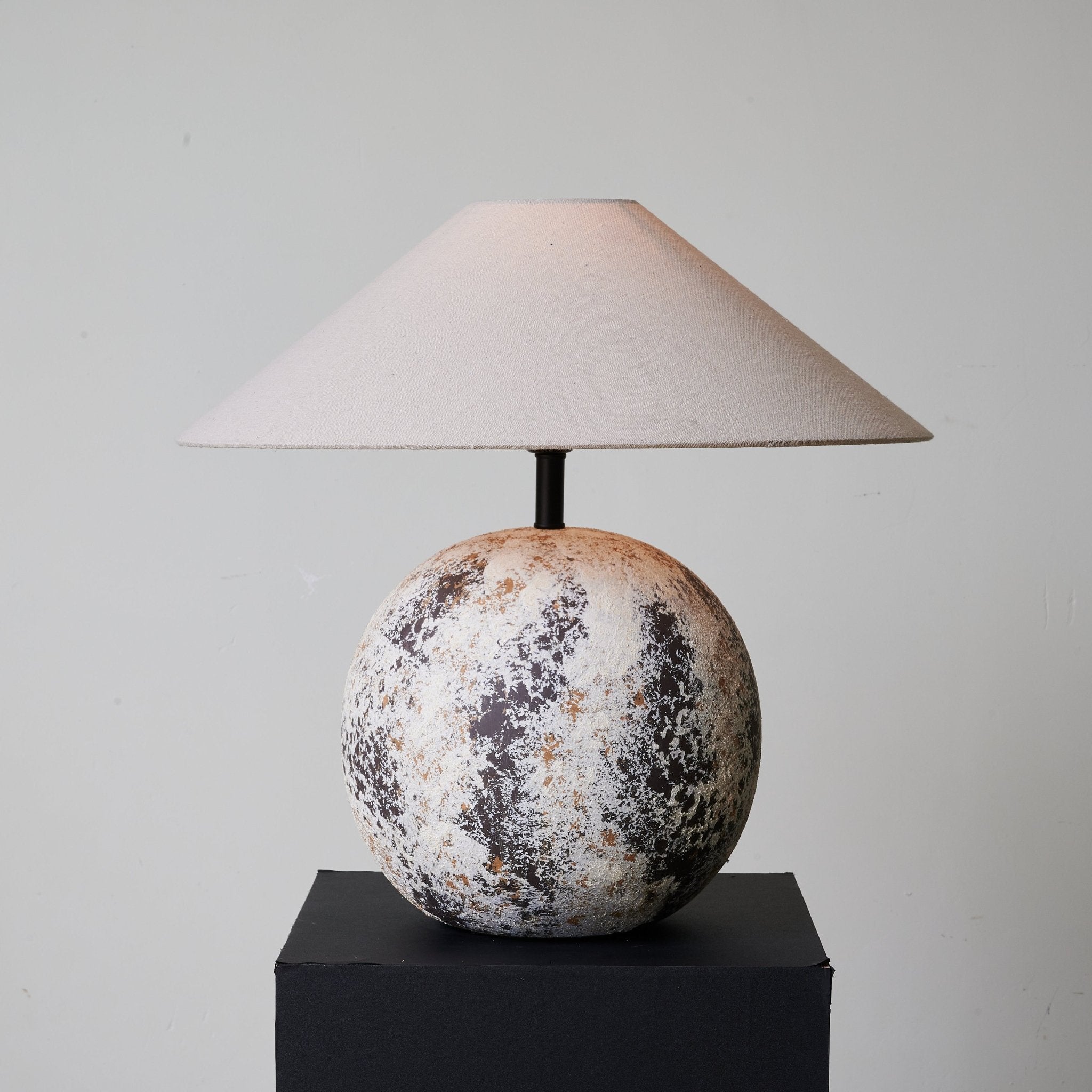 Luna Terra Table Lamp - Modern LED Nightstand Lamp with Touch Control, Dimmable Warm White Light - Perfect for Bedroom, Living Room, and Office Decor