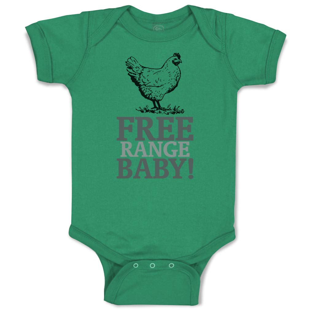 Custom Baby Bodysuit - 100% Cotton Free Range Chicken Farm Design for Boys & Girls | Soft & Comfortable Infant Onesie for Playtime, Farm Visits & Photo Shoots