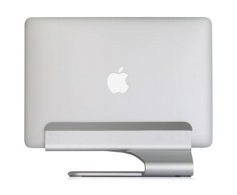 Rain Design 10037 mTower Vertical Laptop Stand Holder for MacBook Pro & Air - Space Saving Desktop Organizer for Home & Office Workspace