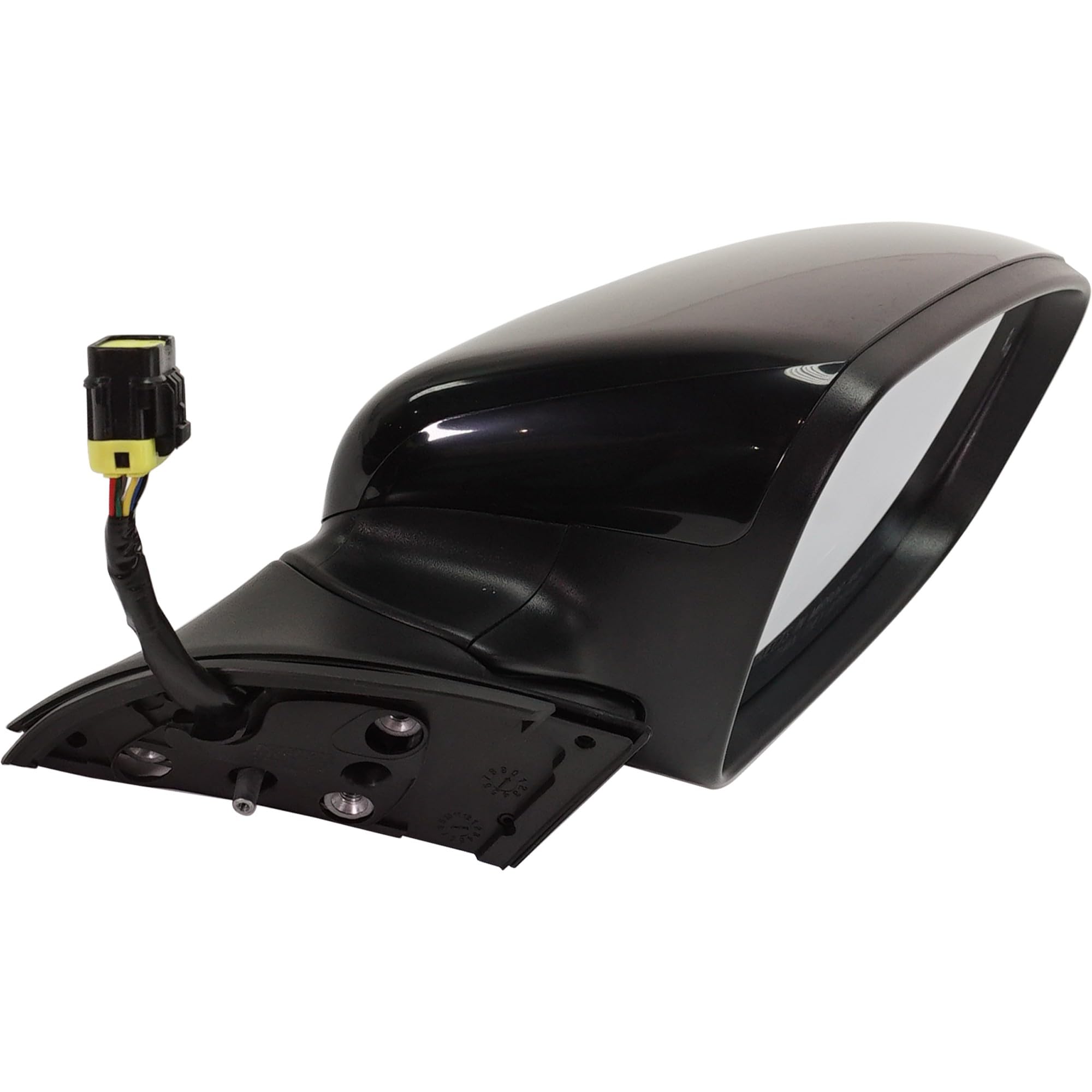 GO-PARTS - Right Passenger Side Power Mirror for 2017-2018 Kia Forte/Forte5 | Power Folding, Heated, Paintable with Blind Spot Detection, Puddle Light & Turn Signal | Direct Replacement for Enhanced Safety & Convenience | Perfect for Night Driving and Parking Assistance