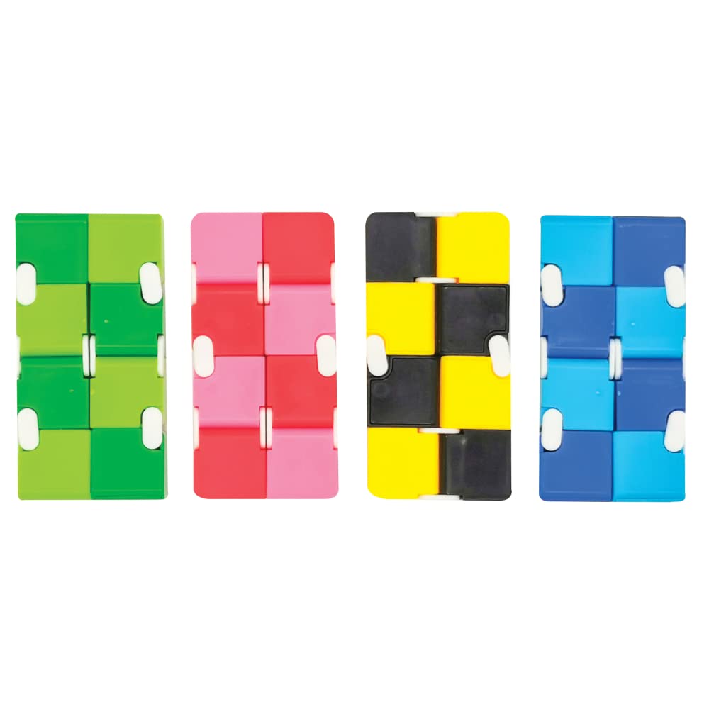 Raymond Geddes Infinity Cube Fidget Toys Pack of 12 - Stress Relief Sensory Toys for Kids & Adults - Fun Party Favors, Classroom Prizes & Office Desk Toys - Perfect for ADHD, Anxiety Relief & Focus Enhancement