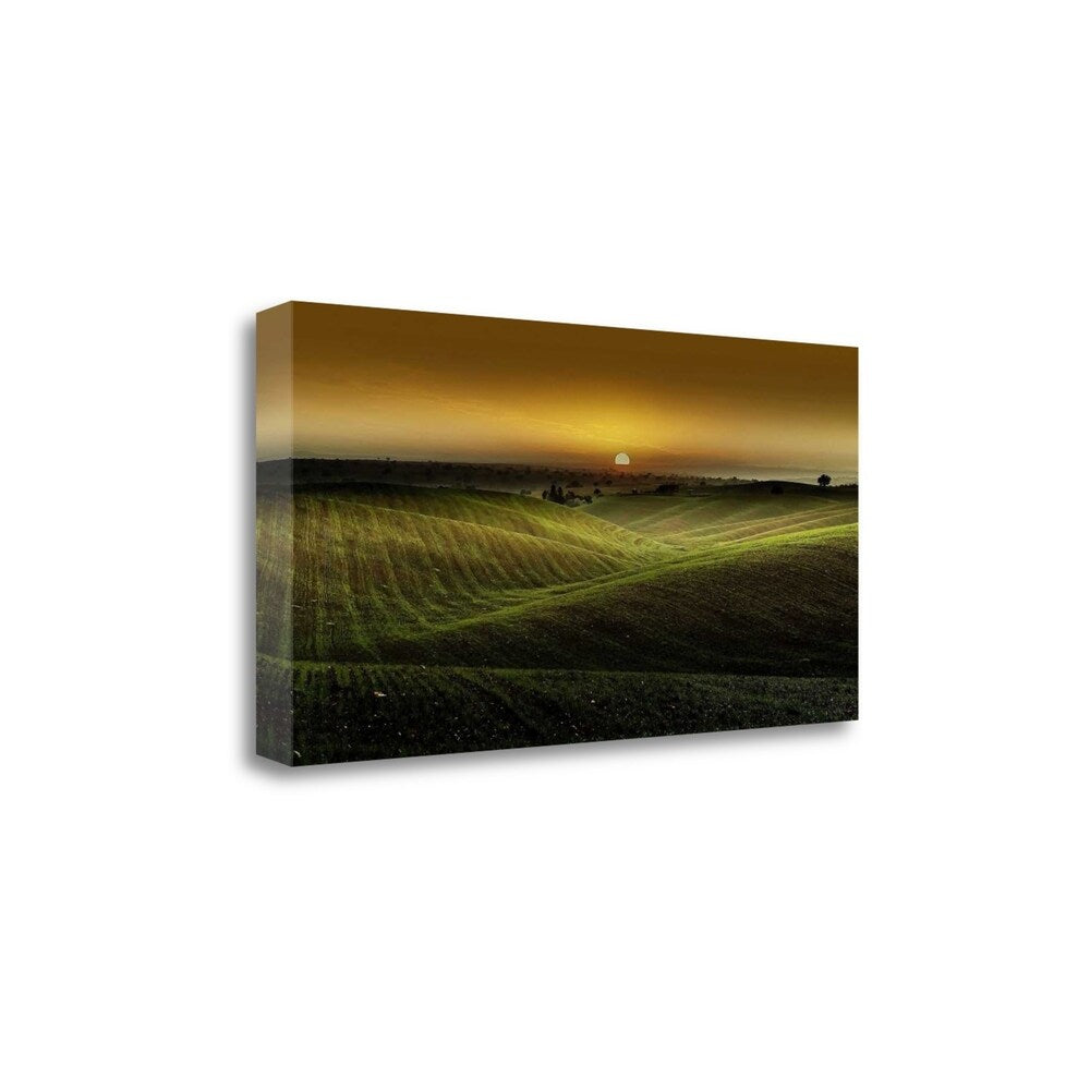 Alentejo Sunset By Adelino Goncalves - Premium Giclee Canvas Art Print, Gallery Wrapped & Ready to Hang - Perfect for Living Room, Bedroom or Office Wall Decor