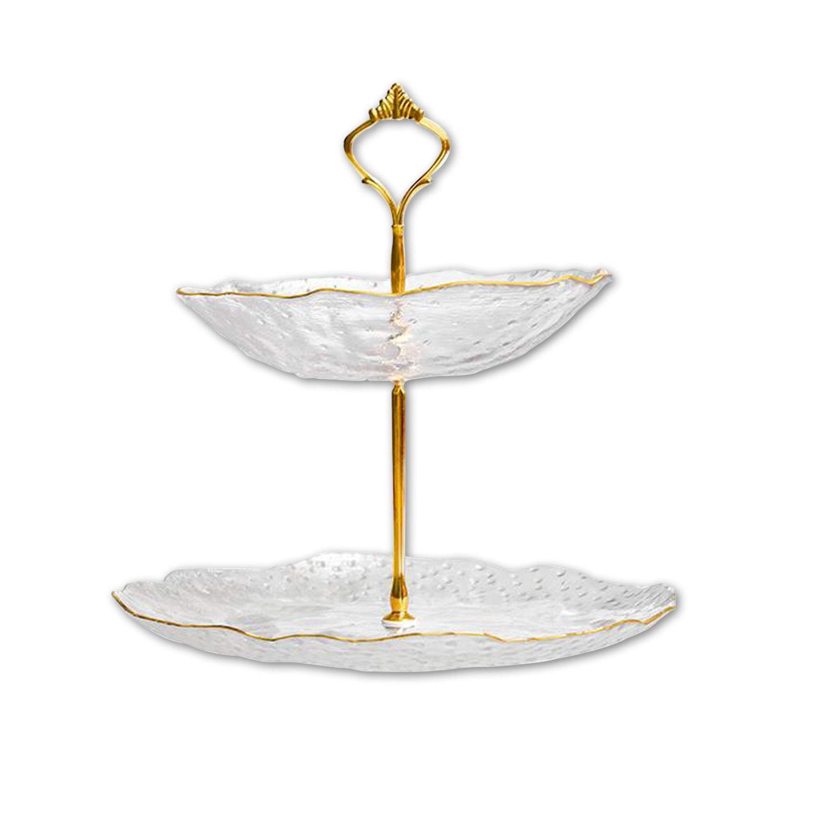 2-Tier Stackable Fruit Bowl Set - 20cm Multi-Layer Serving Tray for Fruits, Snacks & Desserts | Perfect for Kitchen Counter, Dining Table & Party Display