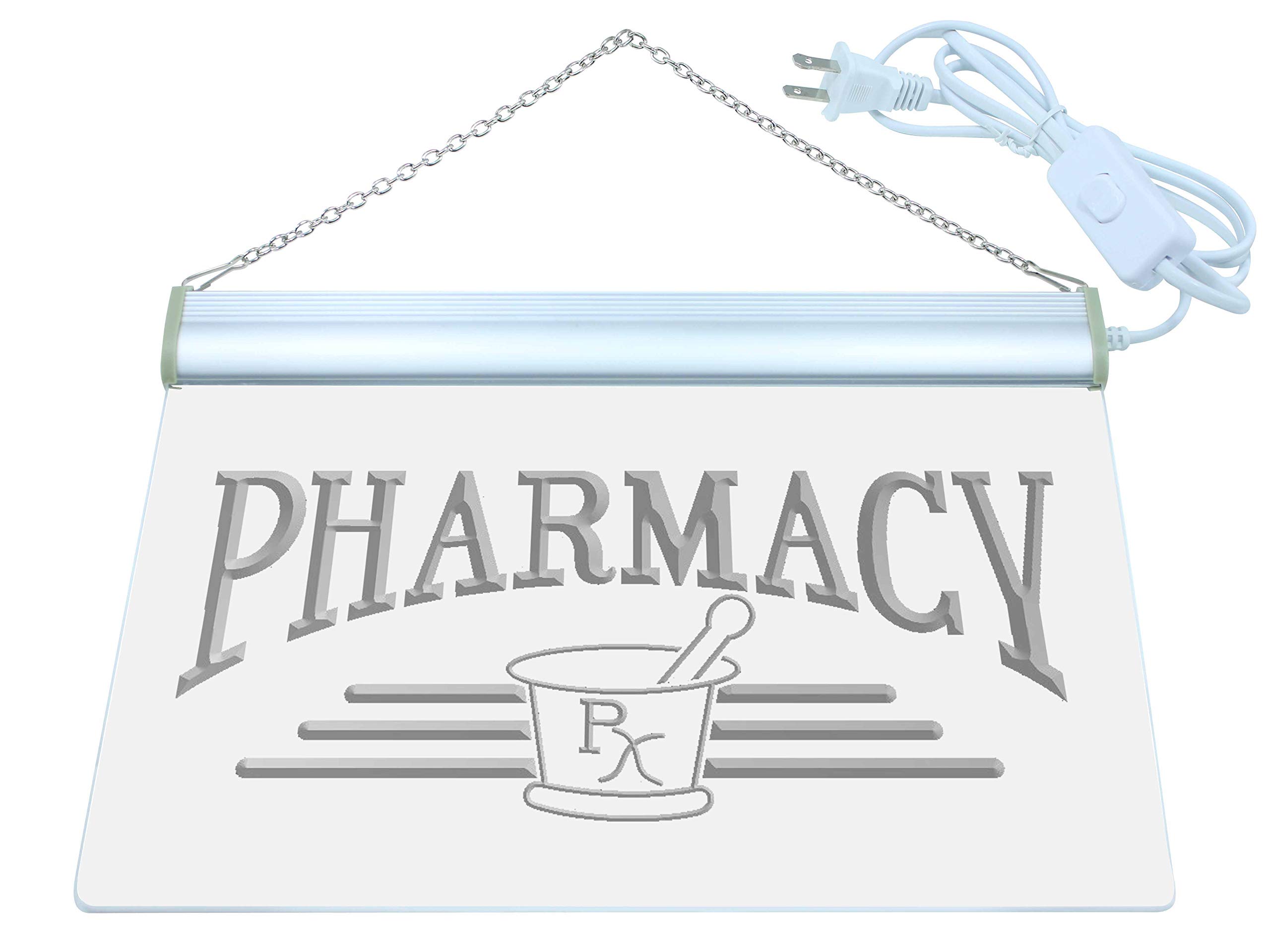 ADVPRO Multi-Color J941-C Pharmacy Compounding RX Shop Neon LED Sign with Remote Control - 20 Colors, 19 Dynamic Modes, Adjustable Speed & Brightness, Demo Mode, Auto Save Function - Perfect for Pharmacy Storefronts, Bars, and Home Decor