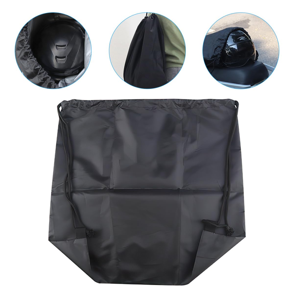 **Motorcycle Helmet Bag with Drawstring - Waterproof Helmet Backpack for Ski, Sports & Travel - Durable Storage & Carrying Solution for Motorcycle, Skiing & Outdoor Adventures**