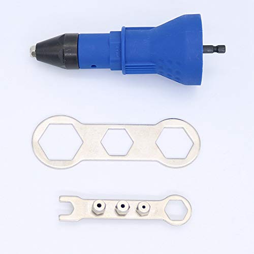 Cordless Electric Rivet Nut Gun - Heavy Duty Riveting Tool Adapter for Drill | Perfect for Metalworking, Automotive Repair & DIY Projects