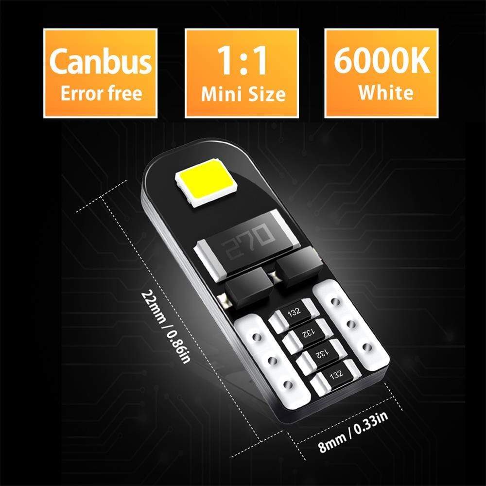 194 LED Bulbs - Super Bright White Interior Car Lights for Dome, Map, License Plate - Energy Efficient Replacement Bulbs for Enhanced Night Visibility (Perfect for Sedans, SUVs, Trucks)