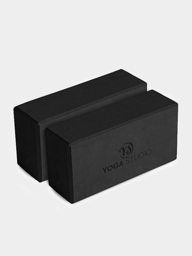Premium EVA Yoga Blocks Twin Pack - Non-Slip Yoga Bricks for Stability & Alignment - Ideal for Hot Yoga, Pilates, and Home Workouts