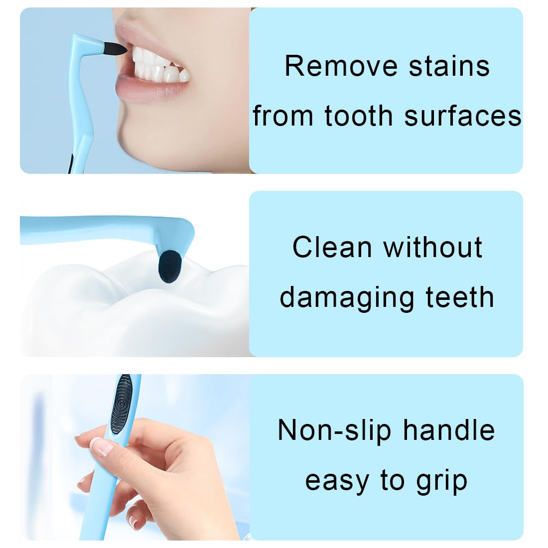 3-Piece Dental Scaler & Tartar Remover Kit - Stain Removal Tools for Teeth & Gums, Plaque Eliminator & Teeth Whitening Polisher - Perfect for Home Dental Care & Oral Hygiene Maintenance