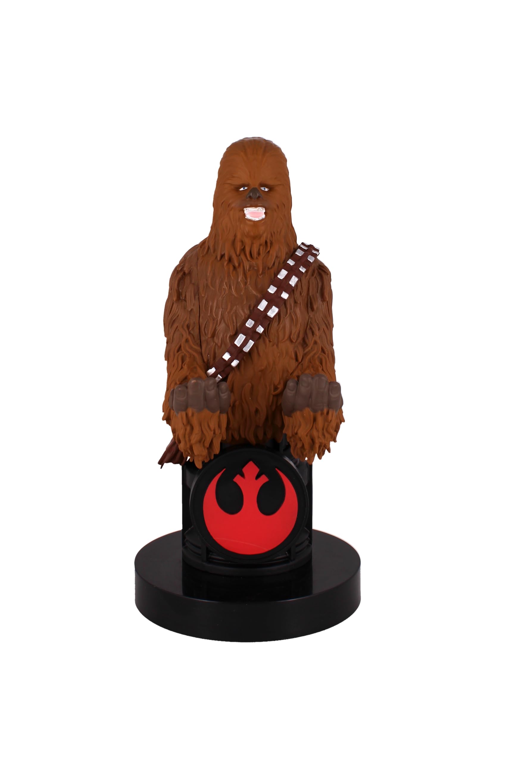 Star Wars Chewbacca Phone Stand & Gaming Controller Holder - Officially Licensed Cable Guys Figure for Mobile Devices | Perfect for Gaming Setups, Office Desks & Star Wars Collectors
