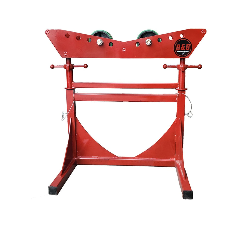 B&B Pipe Tools 3807 Mega Roller 6000 Lb Capacity with Urethane Over Steel Wheels - Heavy Duty Pipe Moving Equipment for Construction, Industrial and Warehouse Use