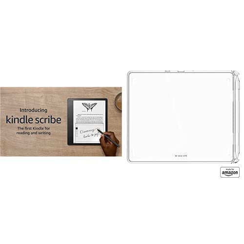 Kindle Scribe 16GB E-Reader with Basic Pen & Clear Case - Perfect for Note-Taking, Reading eBooks & PDF Annotation - Ideal for Students, Professionals & Book Lovers