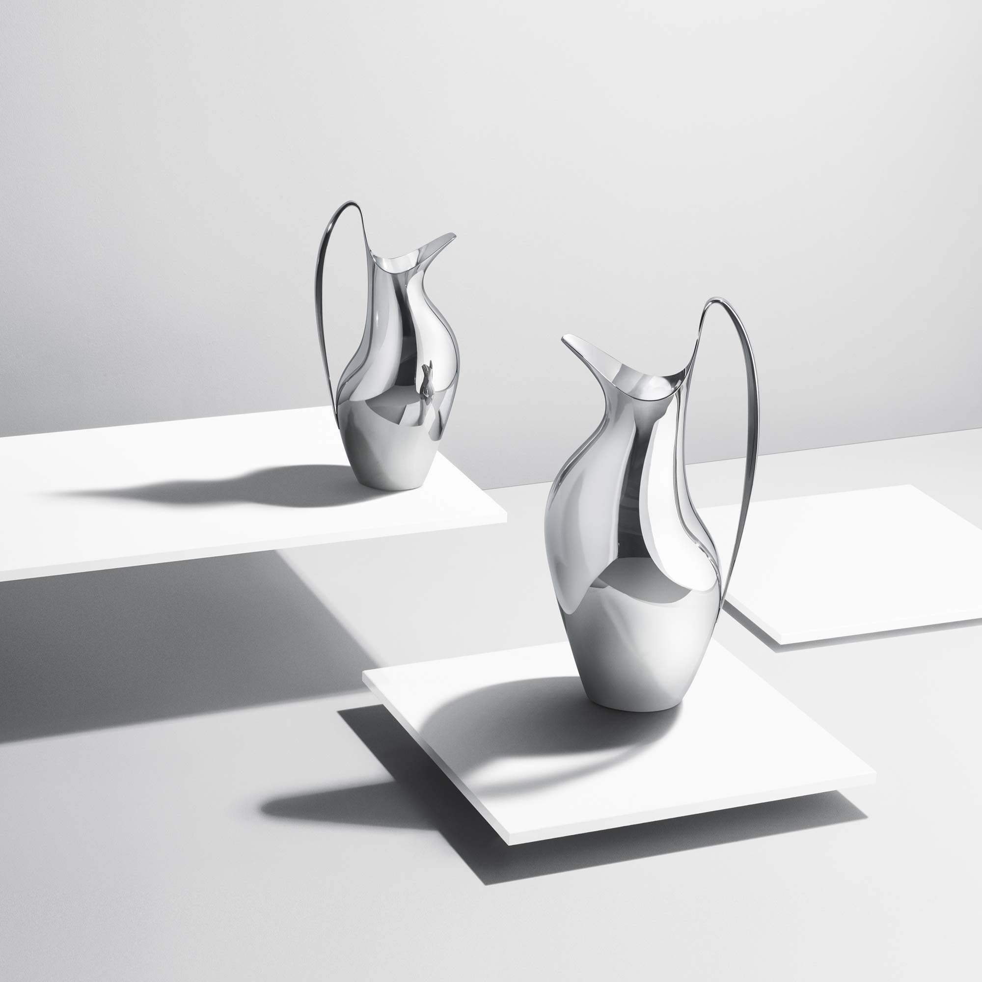 Georg Jensen Henning Koppel 64oz Stainless Steel Water Pitcher - Elegant Modern Design for Home, Kitchen & Dining Table Decor | Perfect for Iced Tea, Lemonade & Entertaining Guests