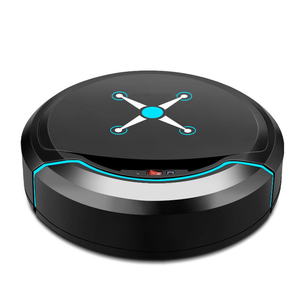 1200Pa Strong Suction Robot Vacuum & Mop Combo - 2.7in Ultra-Thin Smart Cleaner with Boundary Strips - Quiet Pet Hair Cleaning for Hardwood Floors, Carpets & Tiles - Ideal for Daily Home Cleaning & Pet Owners (Black)
