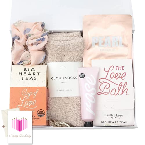 Unboxme Hug in A Box Care Package for Women - Thoughtful Get Well Soon, Sympathy & Birthday Gift Box with Happy Birthday Card | Perfect Self-Care Relaxation Gift for Her | Ideal for Hospital Recovery, Cheering Up Friends & Special Occasions