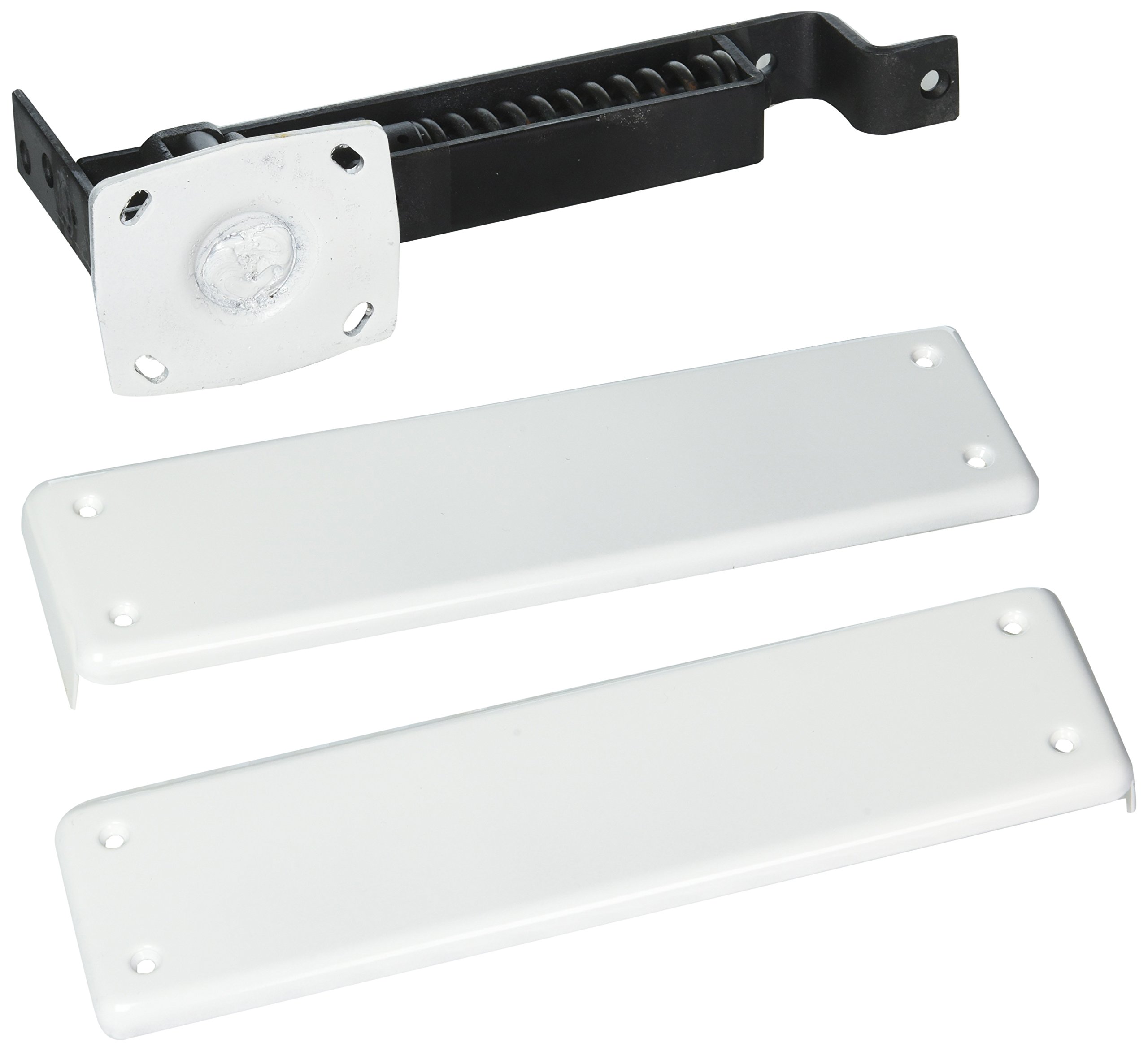 Deltana DASH95USP Double Action Solid Spring Hinge with Cover Plates - Heavy Duty Door Hinge for Commercial & Residential Use - Perfect for Entry Doors, Gates, and Cabinets