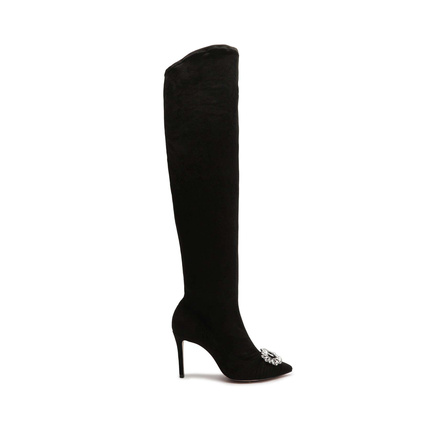 Meisho Up Lux Stretch Fabric Over The Knee Boots - 22cm High Heel for Women | Fashionable & Comfortable for Parties, Night Out & Special Occasions