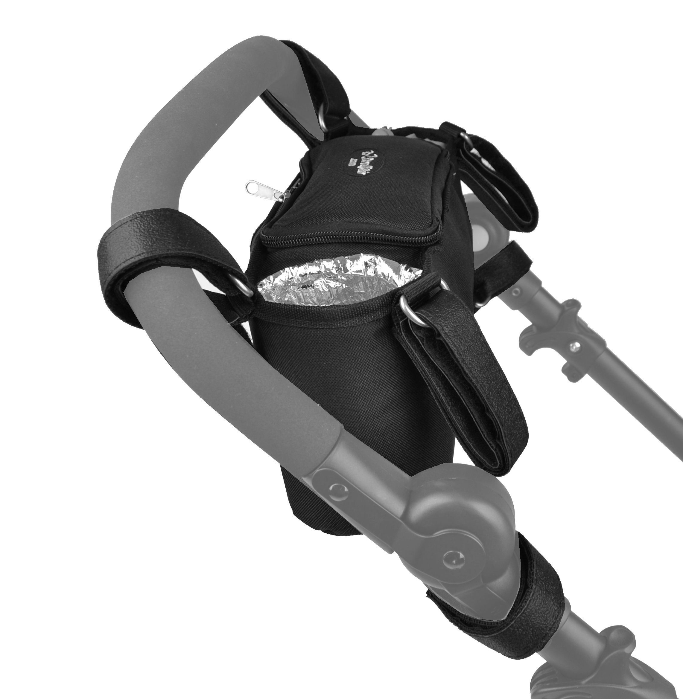 Stroll-Air Stroller Organizer - Black Console for Baby Strollers | Perfect for Diapers, Bottles & Essentials | Convenient Storage for Parents On-The-Go