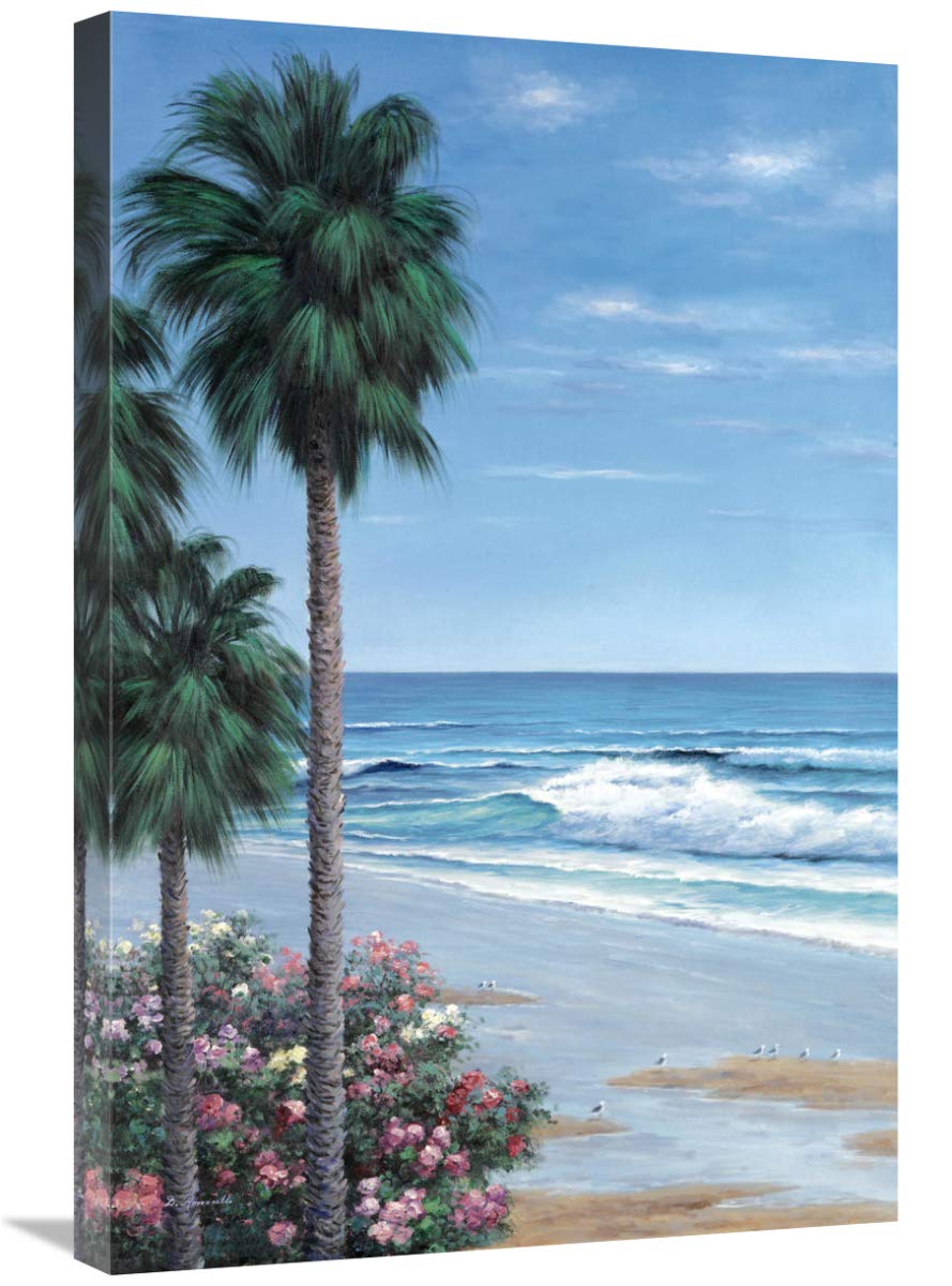 20 x 30 Inch Coastal Beach Wall Art Print by Diane Romanello - Ocean Sunset Landscape Painting for Living Room, Bedroom & Office Decor