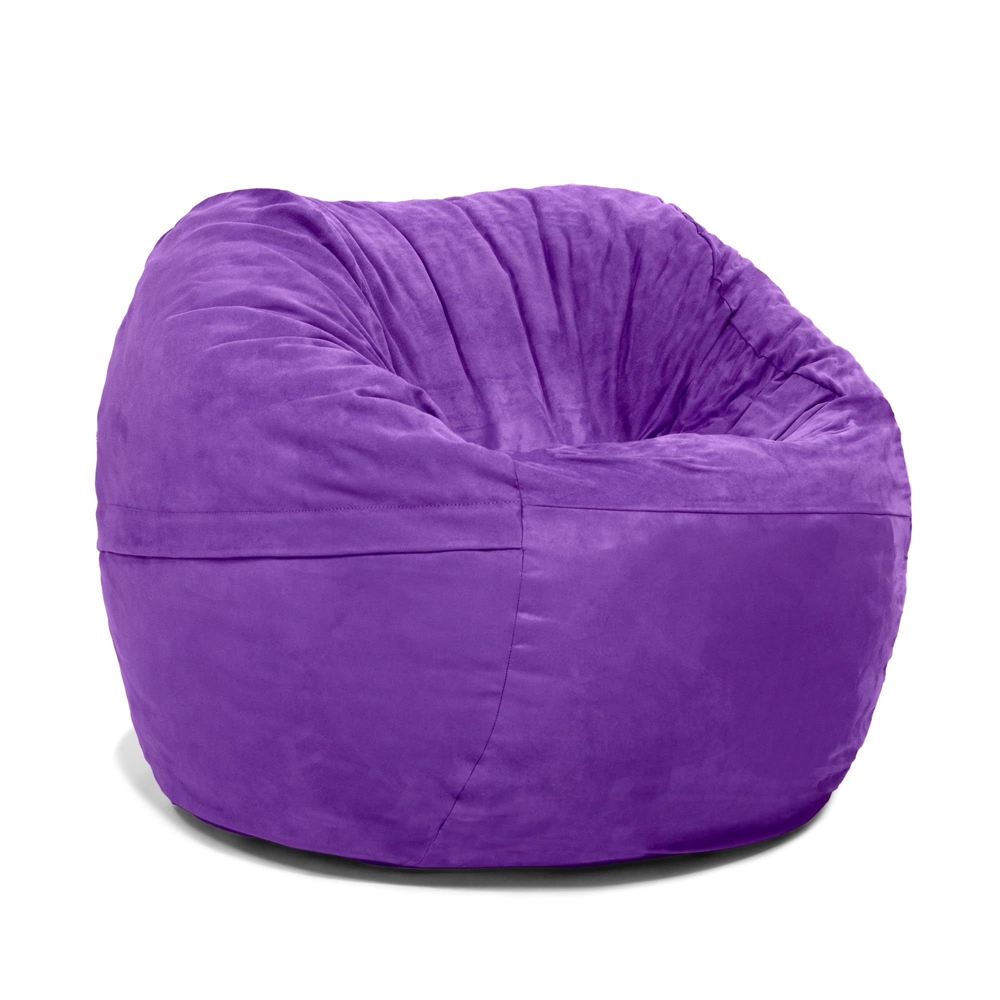 Jaxx 3 ft Bean Bag Chair with Removable Cover - Grape Purple - Ultra Soft Comfort for Kids, Teens & Adults - Perfect for Bedroom, Dorm, Game Room & Lounge Relaxation