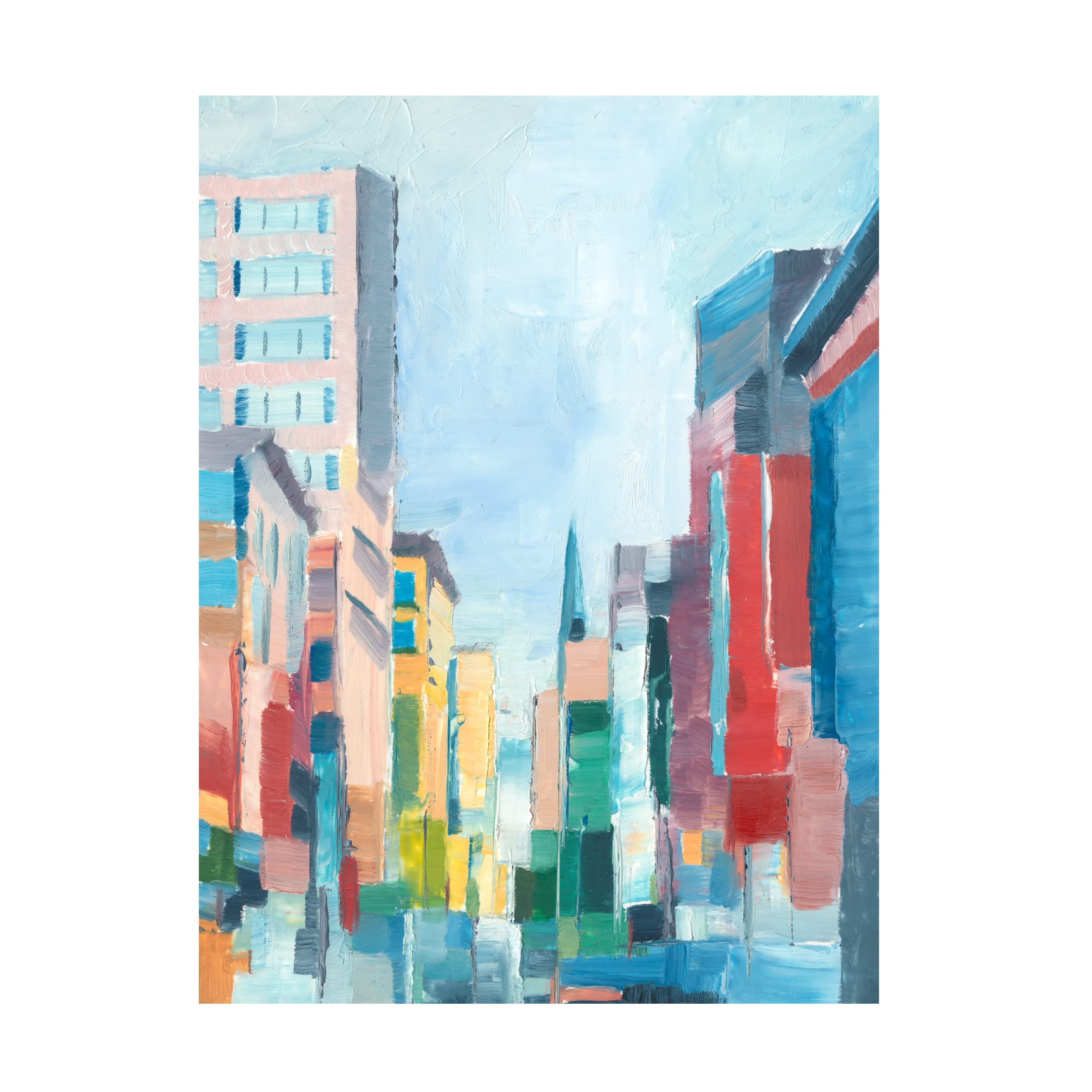 Trademark Fine Art 'Uptown Contemporary I' Canvas Wall Art by Ethan Harper - Modern Abstract Painting for Living Room, Bedroom & Office Decor